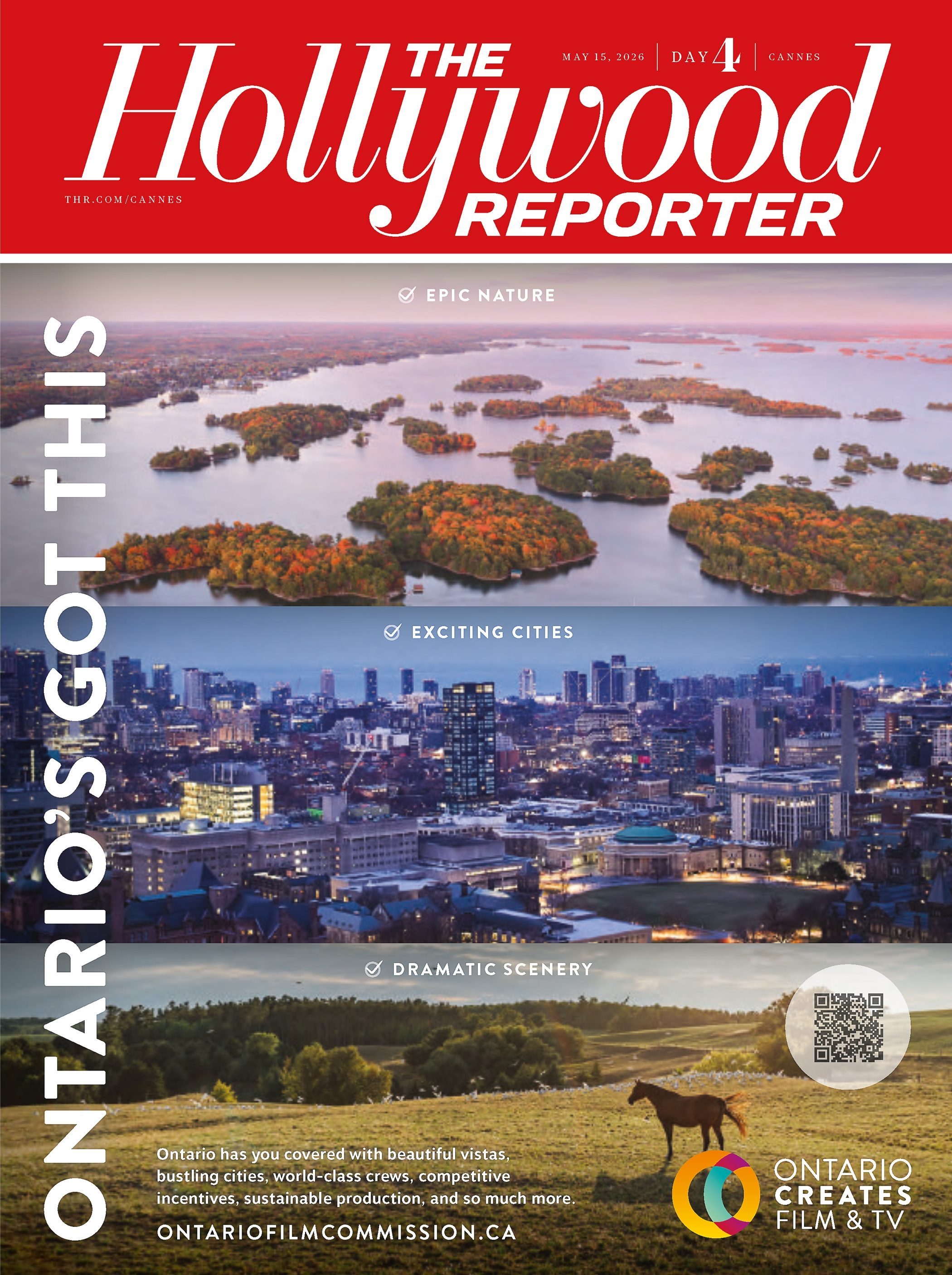 Ontarios Got This THR Cannes 2026 cover only