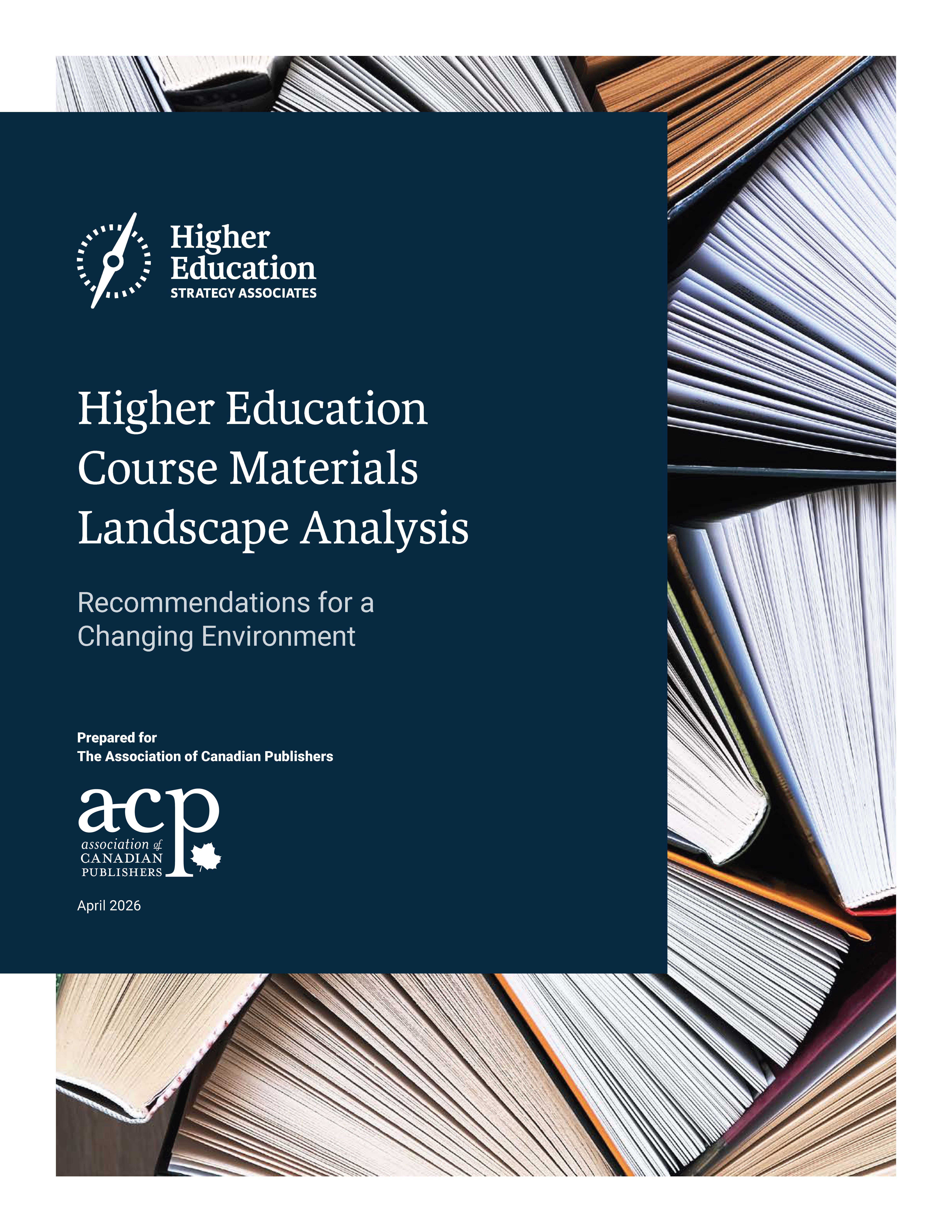 Higher Education Course Materials Landscape Analysis