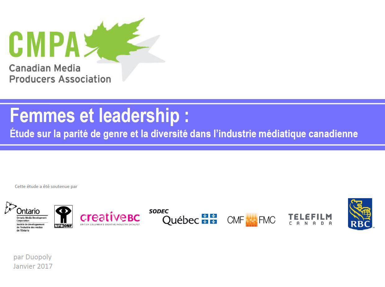 Femmes et leadership : Étude sur la parité de genre et la diversité dans l’industrie médiatique canadienne