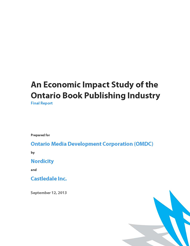 An Economic Impact Study of the Ontario Book Publishing Industry