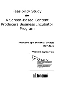 Feasibility Study for a Screen-based Content Producers Business Incubator Program