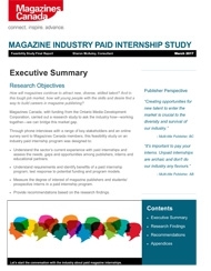 Magazine Industry Paid Internship Study