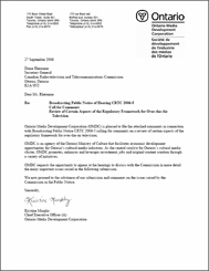 Submission in response to Broadcasting Notice of Public Hearing CRTC 2006-5