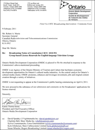 Submission in Response to Broadcasting Notice of Consultation CRTC 2010-952