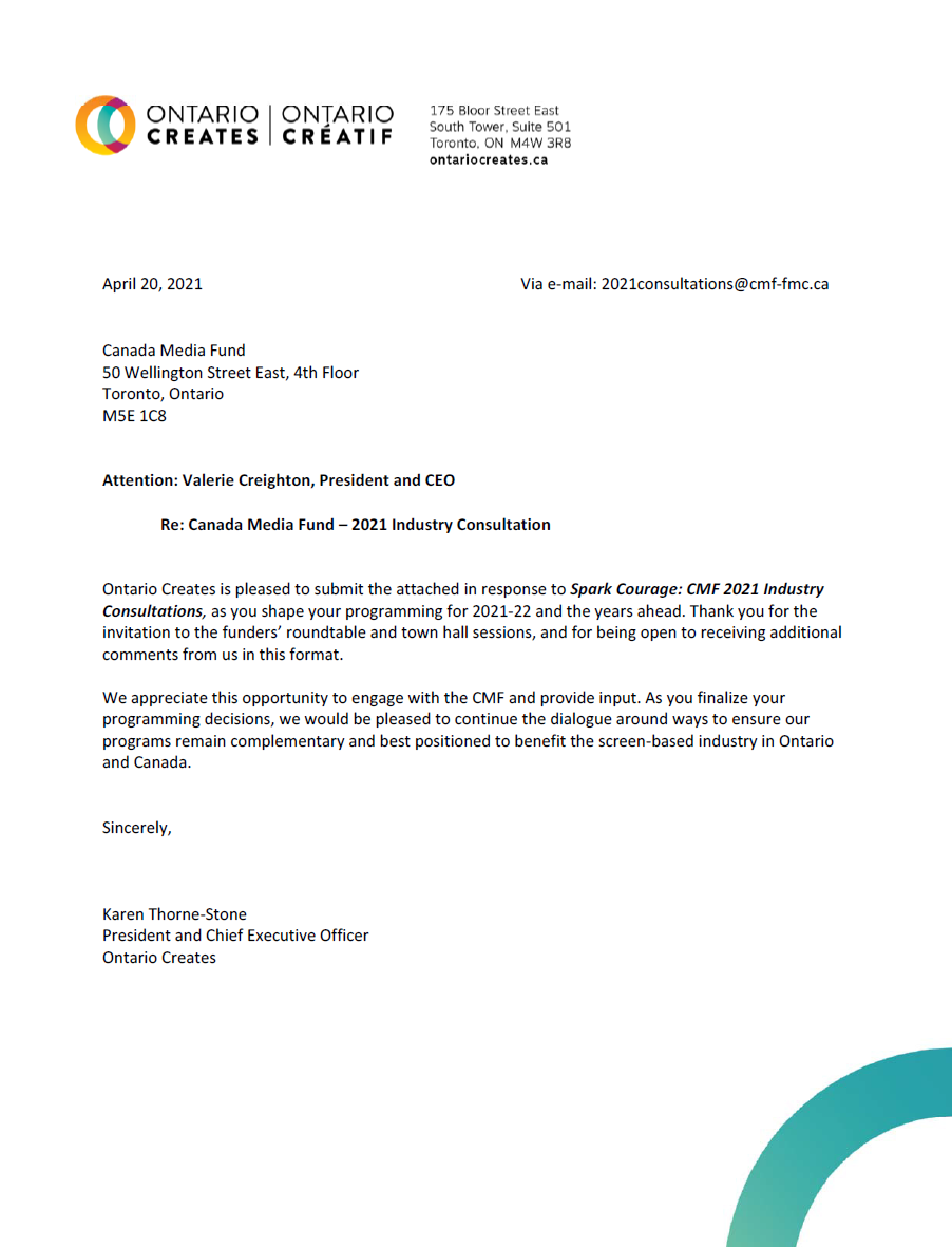 Canada Media Fund Consultation