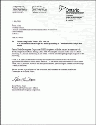 Présentation de la SODIMO en réponse à l’Avis public de radiodiffusion CRTC 2008-44
