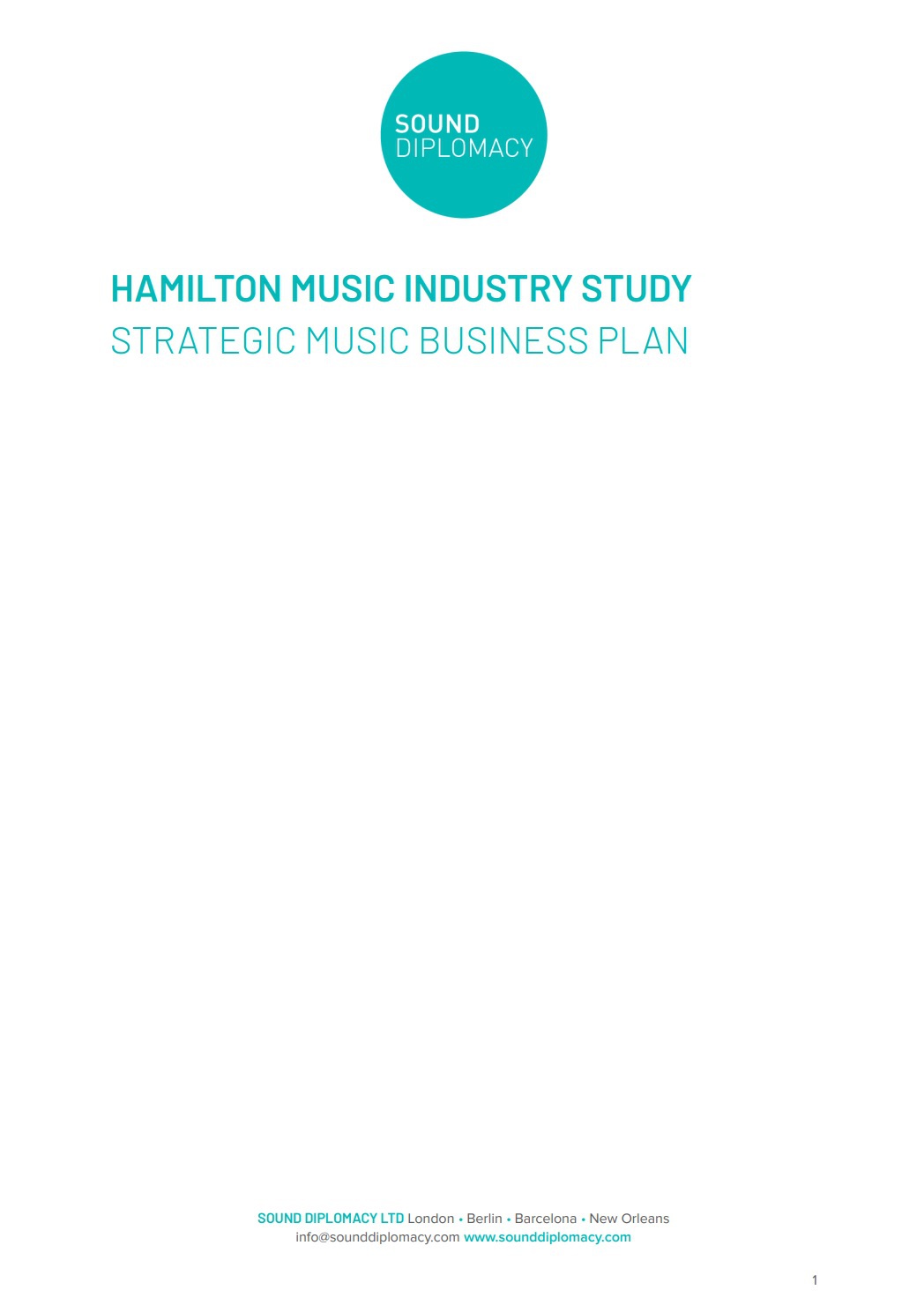 Hamilton Music Industry Study