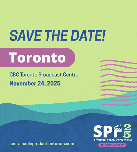 Promotional graphic for the Sustainable Film Production Fundamentals Course