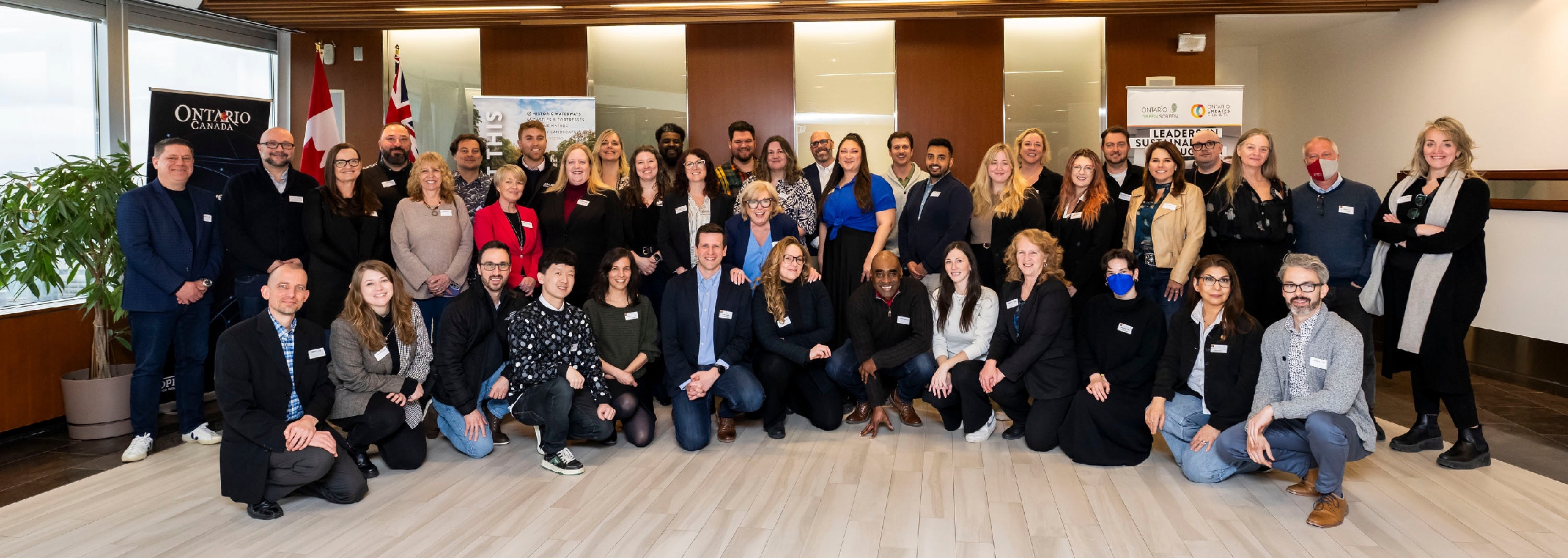 A group photo of attendees at the Ontario Film Office Forum 2024.