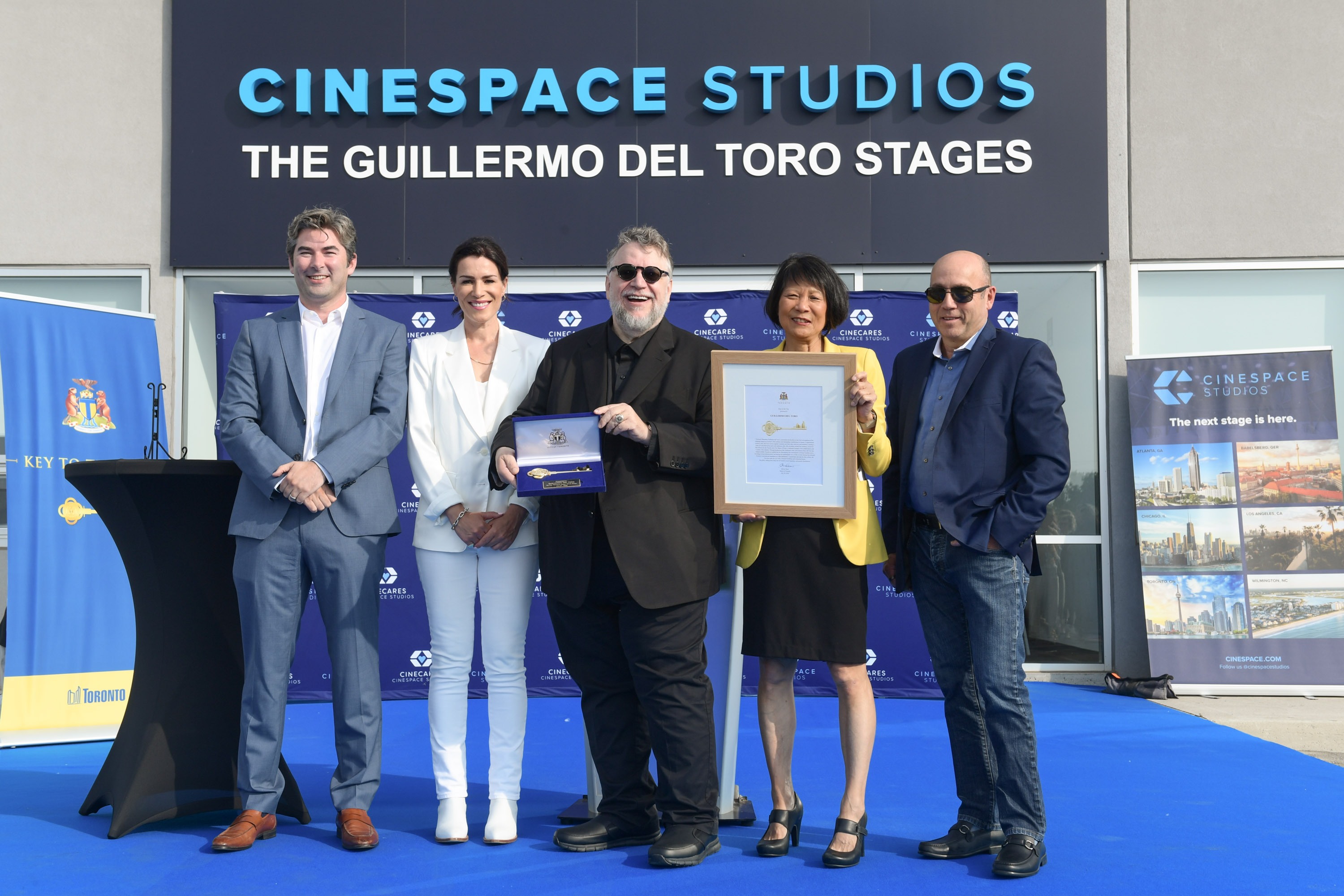 Cinespace Studios Team with Guillermo del Toro and Mayor Olivia Chow