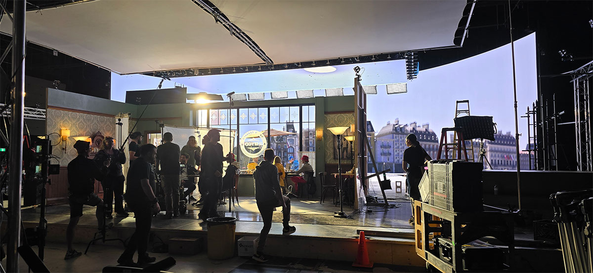 Behind the scenes image of Dark Slope