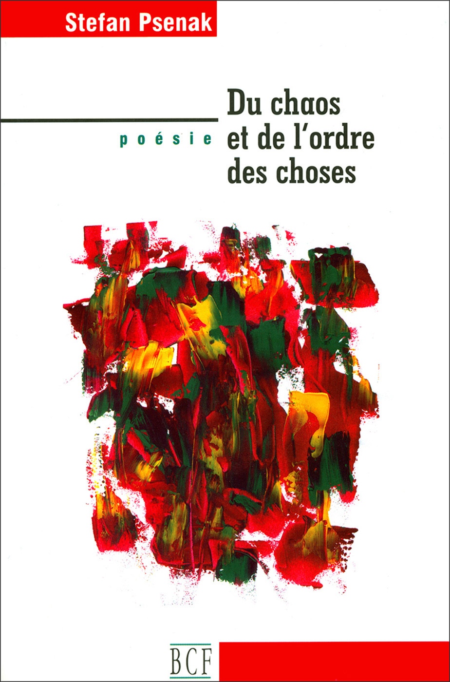 Stefan Psenak Du chaos et de lordre des choses COVER