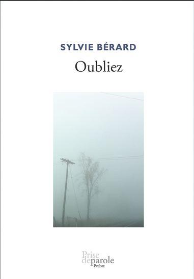 Sylvie Bérard Oubliez COVER