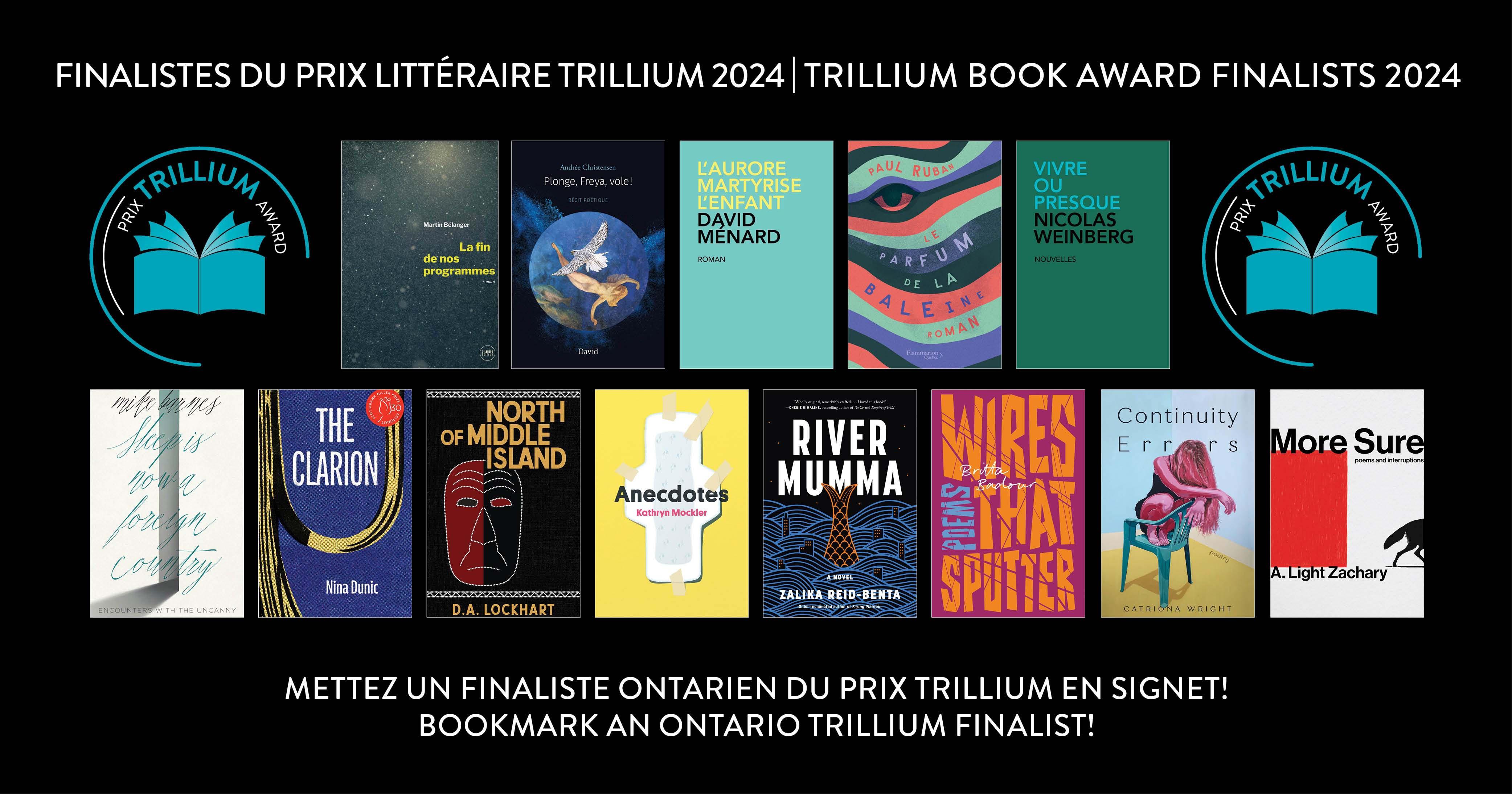 Finalistes Du Prix Littéraire Trillium 2024